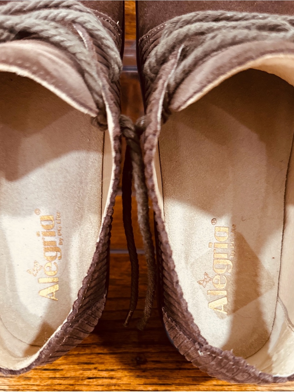 Alegria Pyper Women's Professional Shoes Capt. Corduroy Brown 38/8.5 med - Picture 9 of 11